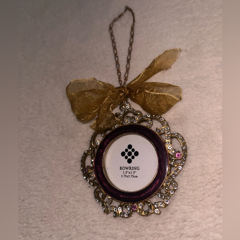 Gold and Purple Tiny Picture Frame